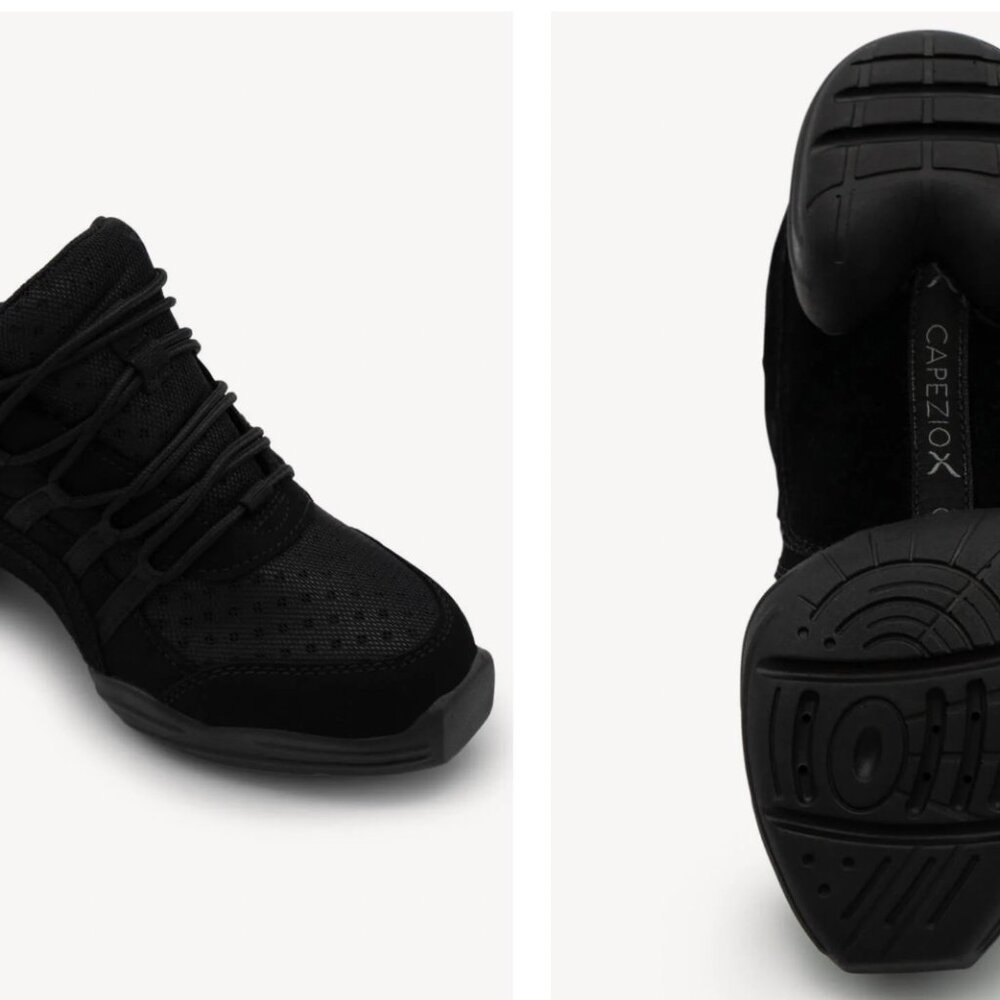 Capezio Rock It Dansneaker Size 7 US Black Like New